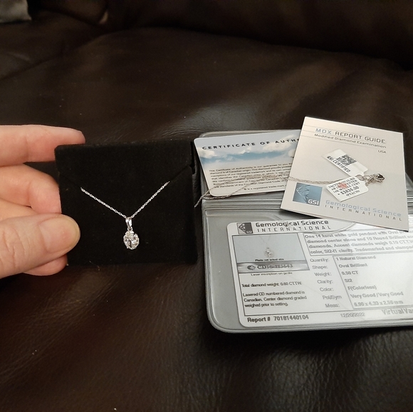 Certified Genuine Diamond Necklace - Picture 9 of 11